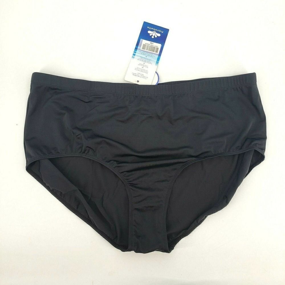 Swimsuits For All Solid Black Swim Bottoms